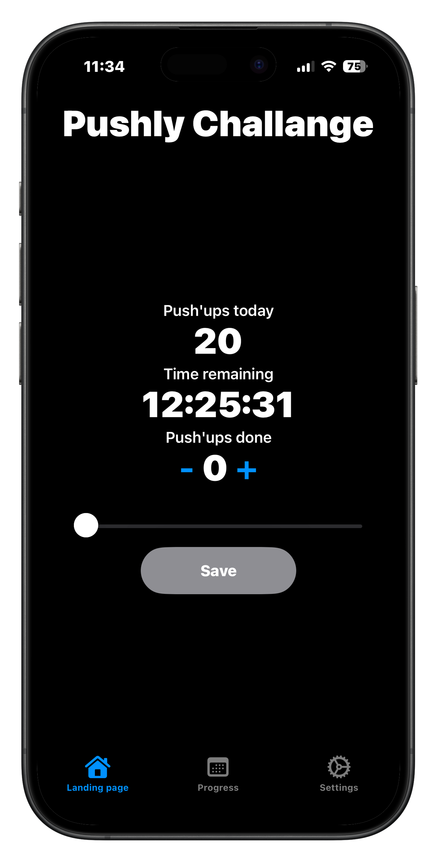 Main app screen